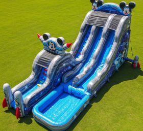 T8-9301 Mickey & Minnie Thema Aufblasbare Wasserrutsche