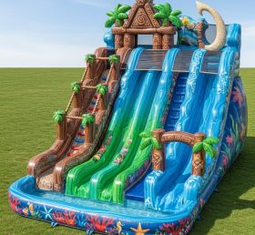 T8-9314 Moana Thema Aufblasbare Wasserrutsche