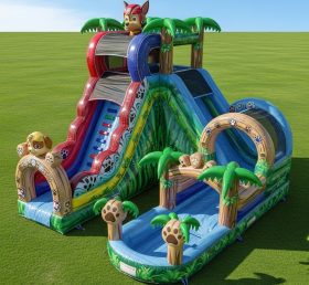 T8-9326 Paw Patrol Thema Aufblasbare Wasserrutsche