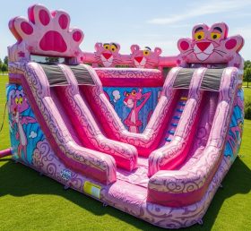 T8-9329 Pink Panther Themen Aufblasbare Wasserrutsche