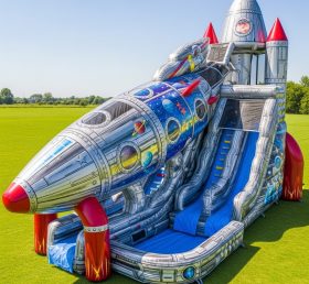 T8-9343 Raketen-Thema aufblasbare Wasserrutsche
