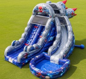 T8-9351 Spider-Man Themen Aufblasbare Wasserrutsche