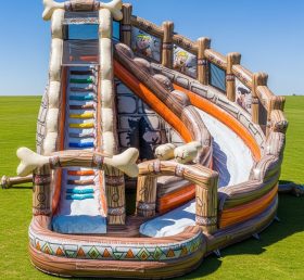 T8-9367 Die Flintstones Thema Aufblasbare Wasserrutsche