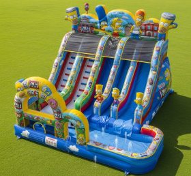 T8-9368 Die Simpsons Thema Aufblasbare Wasserrutsche
