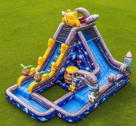 T8-9386 Winnie Puuh Themen-Aufblasbare Wasserrutsche