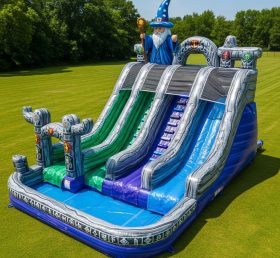T8-9387 Wasserpark-Rutsche mit Zauberer-Thema