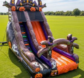 T8-9399 Halloween-Thema Aufblasbare Trockene Rutsche