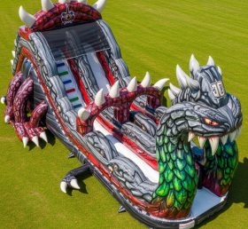 T8-9408 Monster-Thema Aufblasbare Trockene Rutsche