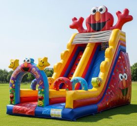 T8-9425 Tickle-Me-Elmo-Themenaufblasbare Trockenrutsche