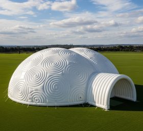 Tent1-6237 Wirbelmuster Aufblasbares Kuppelzelt
