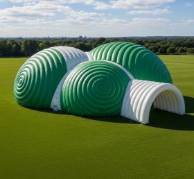 Tent1-6253 Grüne Spiralbögen Aufblasbare Kuppel