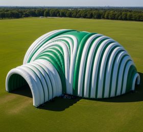 Tent1-6255 Grünes Wellenthema Aufblasbare Kuppel