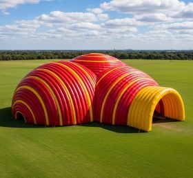 Tent1-6266 Red and Yellow Tunnel Inflata...