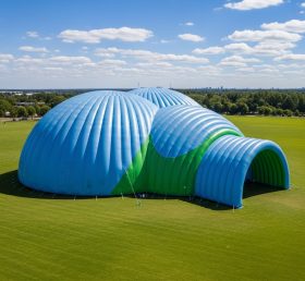 Tent1-6277 Blauer Blasenpark Aufblasbare Kuppel