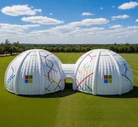 Tent1-6296 Microsoft Doppelkuppel Verbundene Aufblasbare Kuppel