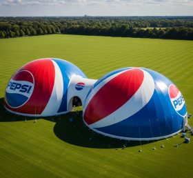 Tent1-6319 Pepsi Thema Aufblasbare Kuppel