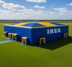Tent1-6434 IKEA Blau Gelb Aufblasbarer Pavillon