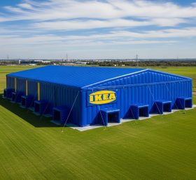 Tent1-6435 IKEA Blau Gelb Aufblasbares Zelt