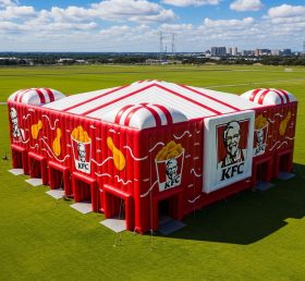 Tent1-6443 KFC Rote Aufblasbare Struktur