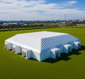 Tent1-6497 Reines Weiß Aufblasbares Zelt