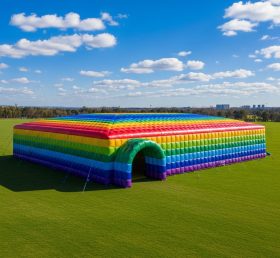 Tent1-6502 Regenbogen-gestreiftes aufblasbares Zelt