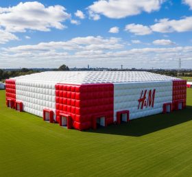 Tent1-6516 Rot Weiß Aufblasbares HM Eventzelt