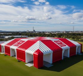 Tent1-6522 Rot Weiß Aufblasbares UNIQLO Zelt