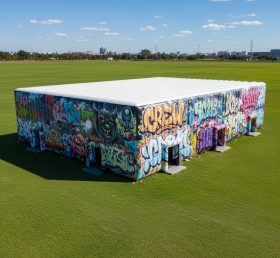 Tent1-6599 Graffiti Aufblasbares Würfelzelt
