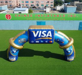 Arch3-184 Visa Werbe aufblasbarer Bogen