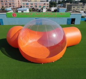 Tent1-5045I Orange Aufblasbares Blasenzelt