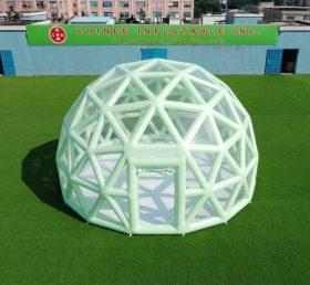 Tent1-5041G Hellgrüne Kugelstruktur Aufblasbares Blasenzelt
