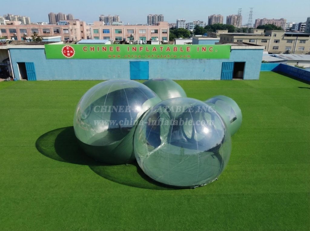 Tent1-5042D Dark Green Inflatable Bubble Tent