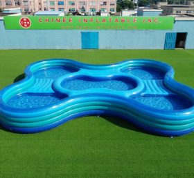 Pool4-025 Aufblasbares Schwimmbecken mit unregelmäßiger Form