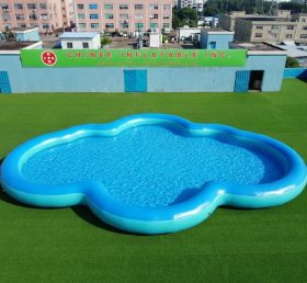 Pool4-026 Aufblasbares Schwimmbecken mit unregelmäßiger Form