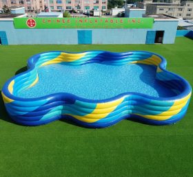 Pool4-036 Aufblasbares Schwimmbecken mit unregelmäßiger Form