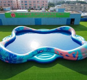 Pool4-044 Unregelmäßig geformtes aufblasbares Schwimmbecken