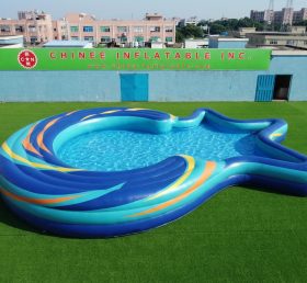 Pool4-051 Aufblasbares Becken mit unregelmäßiger Form