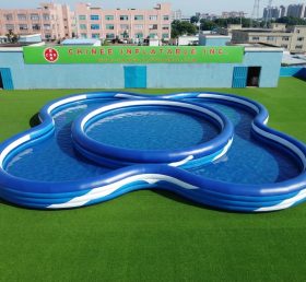Pool4-053 Aufblasbares Schwimmbecken mit unregelmäßiger Form