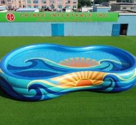 Pool4-127 Stromlinienförmiges Aufblasbares Schwimmbecken