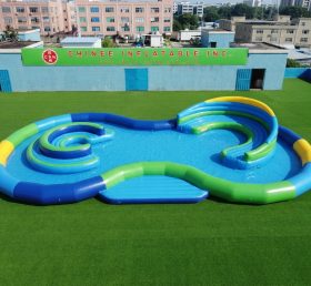 Pool4-145 Stromlinienförmiges Aufblasbares Schwimmbecken