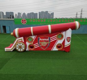 T11-7029 Arsenal Thema Aufblasbares Fußball-Torwandspiel