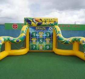 T11-7085 Brasilien-Nationalmannschaft-Thema Aufblasbares Fußball-Schuss-Spiel