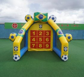 T11-7086 Brasilien Nationalmannschaft Thema Aufblasbares Fußball-Torschuss-Spiel