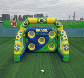 T11-7099 Brasilien Nationalmannschaft Thema Aufblasbares Fußball-Schießspiel