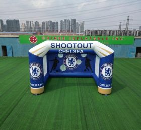 T11-7101 Chelsea Thema Aufblasbares Fußball-Torschuss-Spiel