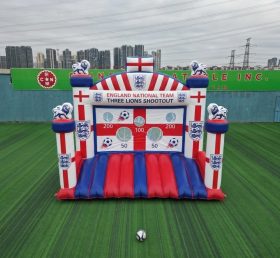 T11-7128 England Nationalmannschaft Thema aufblasbares Fußball-Schießspiel