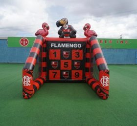 T11-7132 Flamengo-Thema Aufblasbares Fußball-Schießspiel