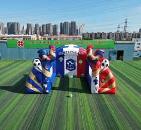 T11-7146 Frankreich Nationalmannschaft Thema Aufblasbares Fußballschießspiel