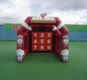 T11-7185 Liverpool Thema Aufblasbares Fußball-Schuss-Spiel