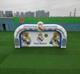 T11-7236 Real Madrid Thema Aufblasbares Fußball-Tor-Schießspiel